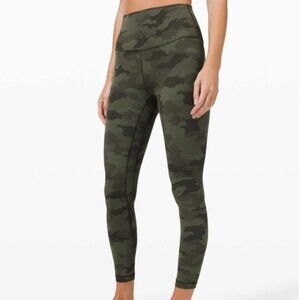 Lululemon Green Camo Align High Rise Leggings 25"